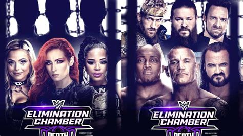 elimination chamber 2024 match card